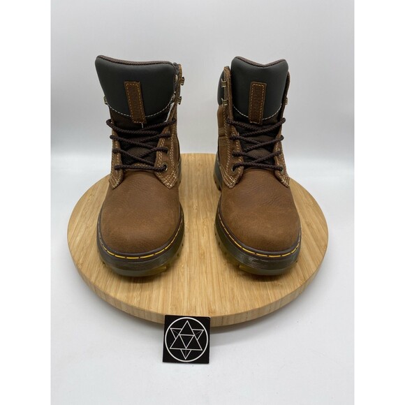 Dr. Martens Work Boots Brown Gabion Whiskey Leather Heavy Duty Mens 6 Womens 7 - Picture 7 of 12